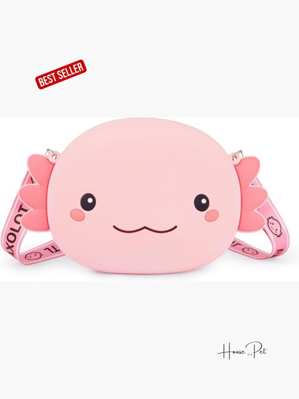 Large Capacity Silicone Coin Purse Crossbody Bag with Adjustable Shoulder Strap